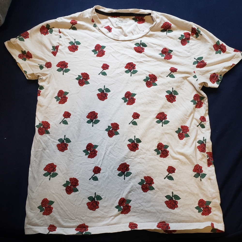 Hollister Rose Print Shirt